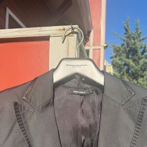 Antony Morato Black Textured Blazer Sport Coat Mens L Modern Slim